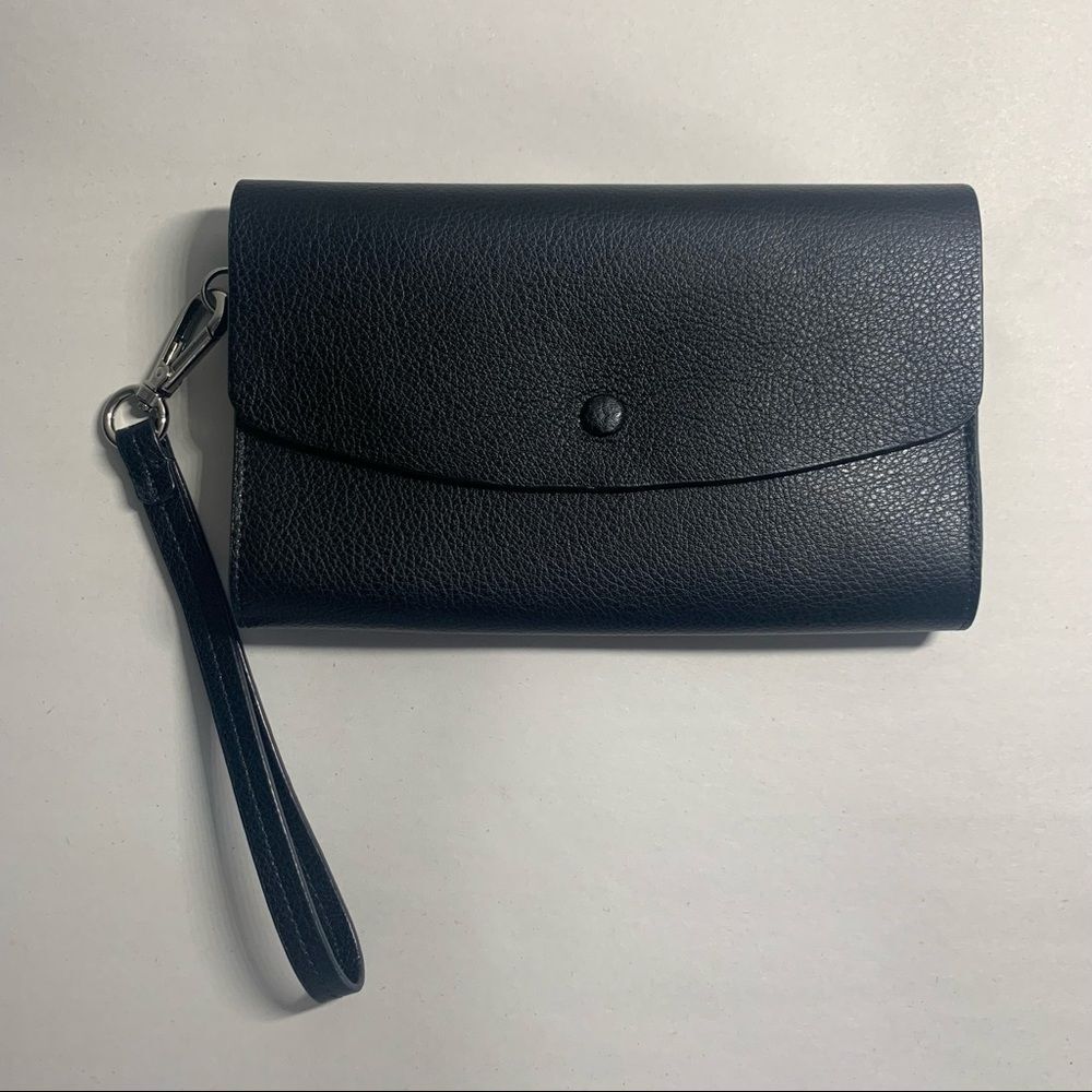 Halogen Wristlet Clutch Black
